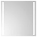 vidaXL LED Fürdőszoba Tükör tükörrel Átlátszó 40 x 40 cm edzett üveg