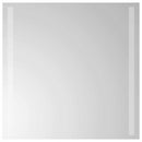 vidaXL LED Fürdőszoba Tükör tükörrel Átlátszó 50 x 50 cm edzett üveg