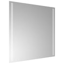 vidaXL LED Fürdőszoba Tükör tükörrel Átlátszó 60 x 60 cm edzett üveg