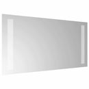 vidaXL LED Fürdőszoba Tükör tükörrel Átlátszó 40 x 20 cm edzett üveg