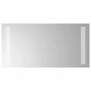 vidaXL LED Fürdőszoba Tükör tükörrel Átlátszó 40 x 20 cm edzett üveg