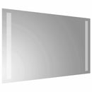 vidaXL LED Fürdőszoba Tükör tükörrel Átlátszó 50 x 30 cm edzett üveg