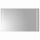 vidaXL LED Fürdőszoba Tükör tükörrel Átlátszó 50 x 30 cm edzett üveg