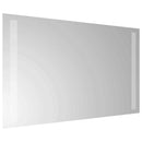 vidaXL LED Fürdőszoba Tükör tükörrel Átlátszó 60 x 30 cm edzett üveg