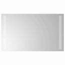 vidaXL LED Fürdőszoba Tükör tükörrel Átlátszó 60 x 30 cm edzett üveg