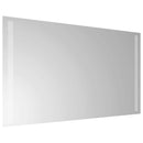 vidaXL LED Fürdőszoba Tükör tükörrel Átlátszó 70 x 40 cm edzett üveg