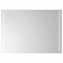 vidaXL LED Fürdőszoba Tükör tükörrel Átlátszó 70 x 50 cm edzett üveg