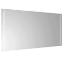 vidaXL LED Fürdőszoba Tükör tükörrel Átlátszó 80 x 40 cm edzett üveg