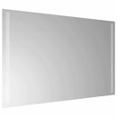 vidaXL LED Fürdőszoba Tükör tükörrel Átlátszó 80 x 50 cm edzett üveg