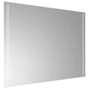 vidaXL LED Fürdőszoba Tükör tükörrel Átlátszó 80 x 60 cm edzett üveg