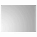 vidaXL LED Fürdőszoba Tükör tükörrel Átlátszó 80 x 60 cm edzett üveg