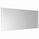 vidaXL LED Fürdőszoba Tükör tükörrel Átlátszó 90 x 40 cm edzett üveg