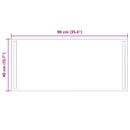 vidaXL LED Fürdőszoba Tükör tükörrel Átlátszó 90 x 40 cm edzett üveg