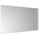 vidaXL LED Fürdőszoba Tükör tükörrel Átlátszó 90 x 50 cm edzett üveg