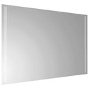 vidaXL LED Fürdőszoba Tükör tükörrel Átlátszó 90 x 60 cm edzett üveg