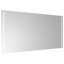 vidaXL LED Fürdőszoba Tükör tükörrel Átlátszó 100 x 60 cm edzett üveg