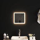 vidaXL LED Fürdőszoba Tükör tükörrel Átlátszó 30 x 30 cm edzett üveg