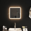 vidaXL LED Fürdőszoba Tükör tükörrel Átlátszó 40 x 40 cm edzett üveg