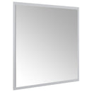 vidaXL LED Fürdőszoba Tükör tükörrel Átlátszó 60 x 60 cm edzett üveg