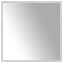 vidaXL LED Fürdőszoba Tükör tükörrel Átlátszó 60 x 60 cm edzett üveg