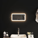 vidaXL LED Fürdőszoba Tükör tükörrel Átlátszó 40 x 20 cm edzett üveg
