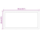 vidaXL LED Fürdőszoba Tükör tükörrel Átlátszó 40 x 20 cm edzett üveg