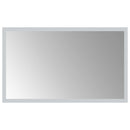 vidaXL LED Fürdőszoba Tükör tükörrel Átlátszó 50 x 30 cm edzett üveg
