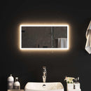 vidaXL LED Fürdőszoba Tükör tükörrel Átlátszó 60 x 30 cm edzett üveg