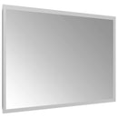 vidaXL LED Fürdőszoba Tükör tükörrel Átlátszó 60 x 40 cm edzett üveg