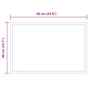 vidaXL LED Fürdőszoba Tükör tükörrel Átlátszó 60 x 40 cm edzett üveg