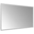 vidaXL LED Fürdőszoba Tükör tükörrel Átlátszó 70 x 40 cm edzett üveg