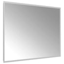 vidaXL LED Fürdőszoba Tükör tükörrel Átlátszó 80 x 60 cm edzett üveg
