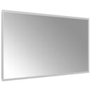 vidaXL LED Fürdőszoba Tükör tükörrel Átlátszó 90 x 50 cm edzett üveg