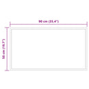 vidaXL LED Fürdőszoba Tükör tükörrel Átlátszó 90 x 50 cm edzett üveg