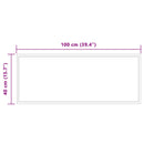 vidaXL LED Fürdőszoba Tükör tükörrel Átlátszó 100 x 40 cm edzett üveg