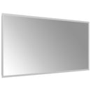 vidaXL LED Fürdőszoba Tükör tükörrel Átlátszó 100 x 50 cm edzett üveg