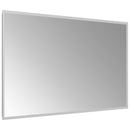 vidaXL LED Fürdőszoba Tükör tükörrel Átlátszó 100 x 60 cm edzett üveg