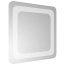 vidaXL LED Fürdőszoba Tükör tükörrel Átlátszó 30 x 30 cm edzett üveg