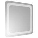 vidaXL LED Fürdőszoba Tükör tükörrel Átlátszó 40 x 40 cm edzett üveg