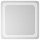vidaXL LED Fürdőszoba Tükör tükörrel Átlátszó 40 x 40 cm edzett üveg