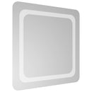 vidaXL LED Fürdőszoba Tükör tükörrel Átlátszó 50 x 50 cm edzett üveg