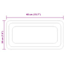 vidaXL LED Fürdőszoba Tükör tükörrel Átlátszó 40 x 20 cm edzett üveg