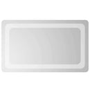 vidaXL LED Fürdőszoba Tükör tükörrel Átlátszó 50 x 30 cm edzett üveg