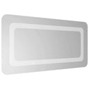vidaXL LED Fürdőszoba Tükör tükörrel Átlátszó 60 x 30 cm edzett üveg