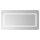 vidaXL LED Fürdőszoba Tükör tükörrel Átlátszó 60 x 30 cm edzett üveg