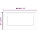 vidaXL LED Fürdőszoba Tükör tükörrel Átlátszó 60 x 30 cm edzett üveg
