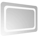 vidaXL LED Fürdőszoba Tükör tükörrel Átlátszó 60 x 40 cm edzett üveg