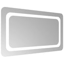 vidaXL LED Fürdőszoba Tükör tükörrel Átlátszó 70 x 40 cm edzett üveg