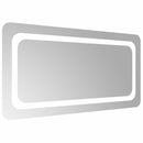 vidaXL LED Fürdőszoba Tükör tükörrel Átlátszó 80 x 40 cm edzett üveg
