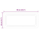 vidaXL LED Fürdőszoba Tükör tükörrel Átlátszó 90 x 40 cm edzett üveg